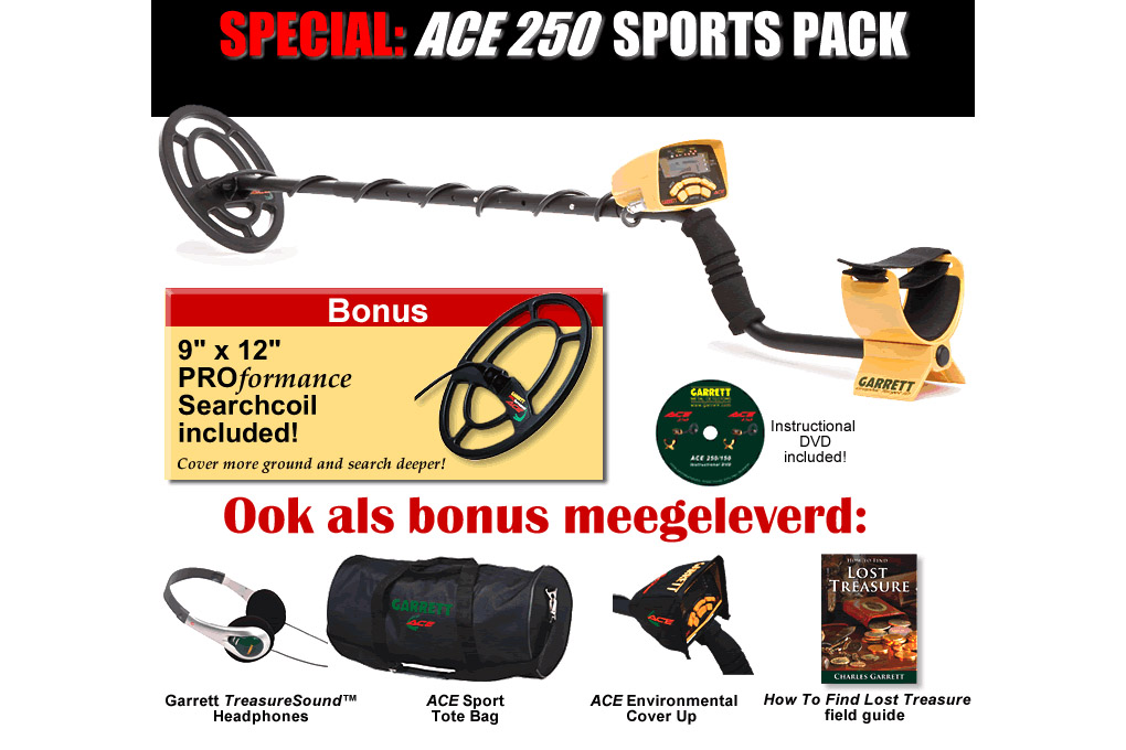 Garrett Ace 250 Deluxe Sports Pack